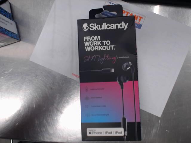 Earbuds wired skullcandy neuf