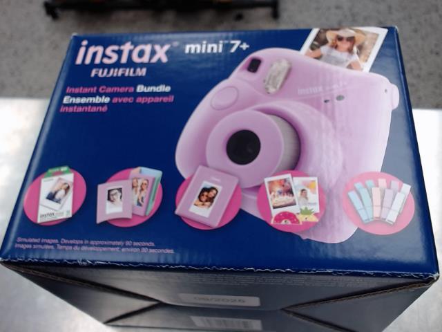 Instax mini 7+ camera bundle rose inbox