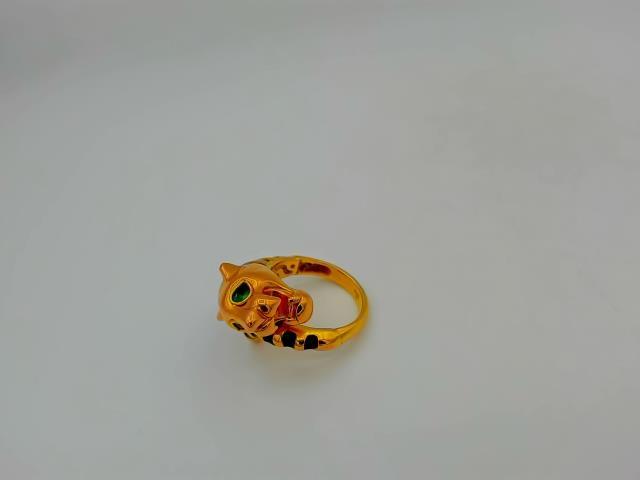 BAGUE TIGRE EN OR 18KT