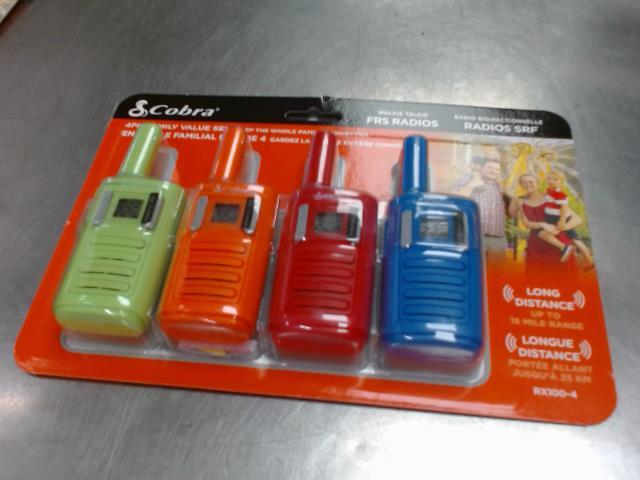 4pack family set walkie talkie neuf