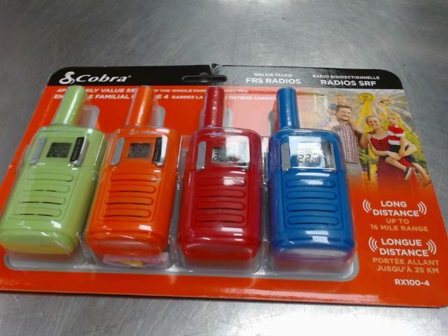 4pack family set walkie talkie neuf