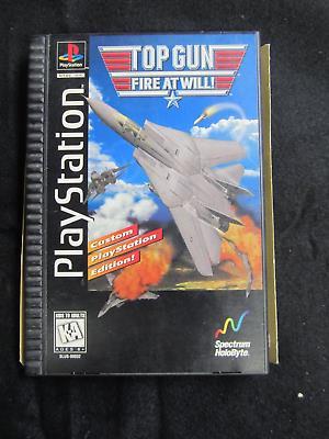 Top gun fire at will ps1 cib long case