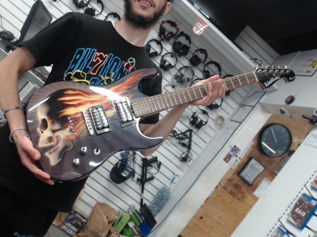 Washburn x series pro flaming skull 2004