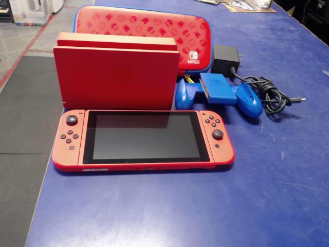 Console switch edition mario red and blu