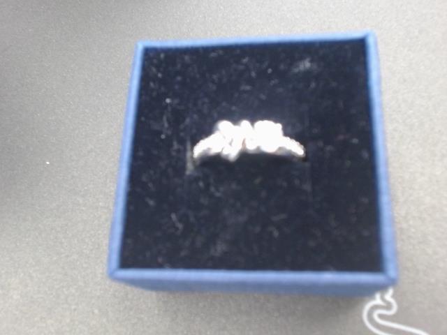 Swarovski white silver ring crystaux