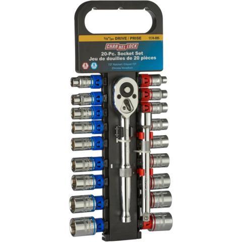 3/8'' po drive/prise 20pc socket set