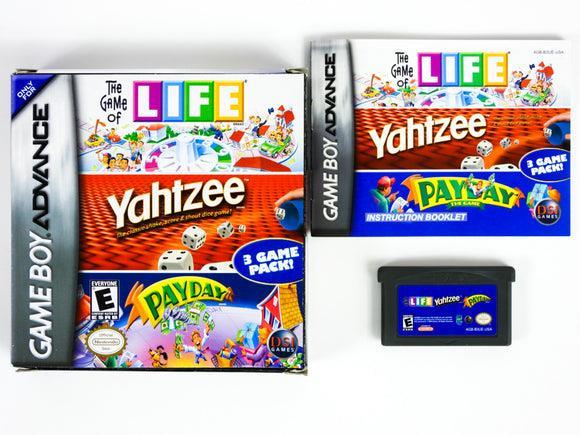 The game of life/ yahtzee / payday gba