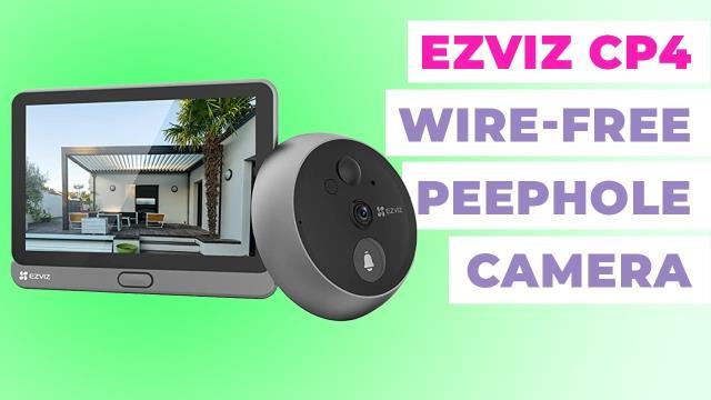 Wire-free peephole doorbell