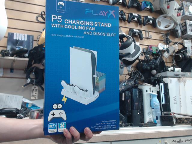 Ps5 stand with cooling fan