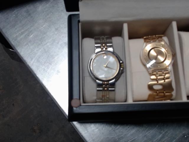 Mother or pearl movado gold/stainless