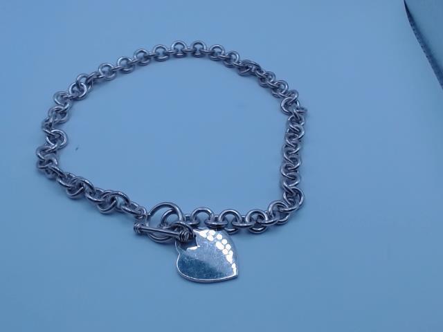 Collier en argent avec coeur