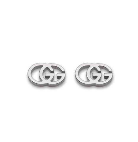 Boucle gucci gg earrings stud white gold