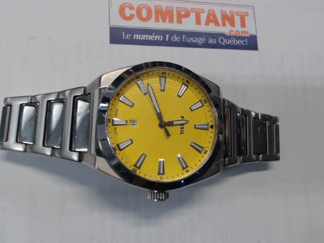 Montre fossil stainless dial jaune