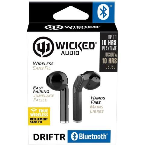 Ecouteurs bluetooth drift noir neuf