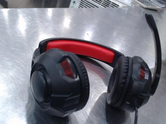 Casque d'coute bytech noir et rouge