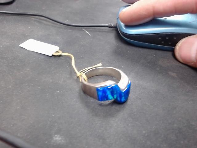 Bague pierre bleu