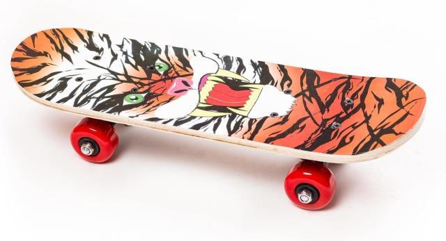 Planche skateboard tigre