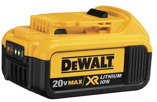 Dewalt 20v max xr li/ion 4.0ah battery