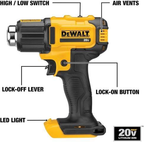 Heat gun dewalt comme neuf