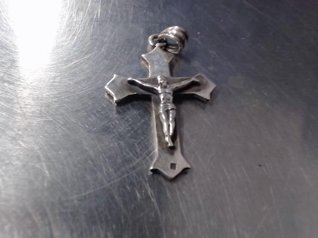 Breloque croix 3d en silver