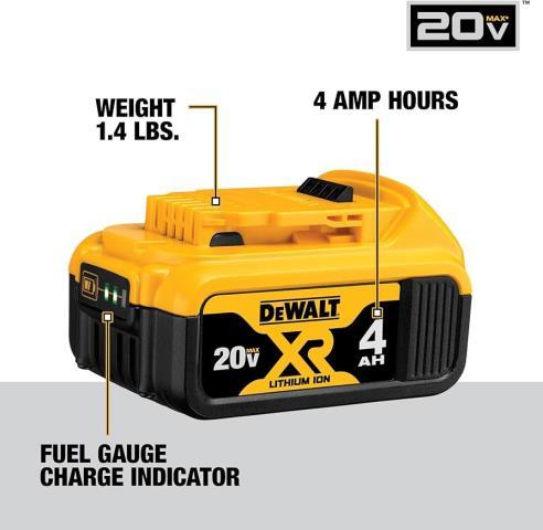 Dewalt 20v max li/ion 5ah battery