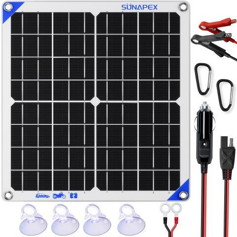 Panneaus solerie pour recharger batterie