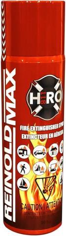 Aerosol extincteur pour le magasin