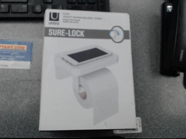 Sure lock toilet paper holder