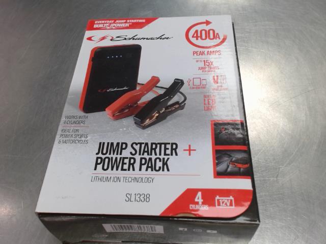 Jump starter+power pack schumacher boite