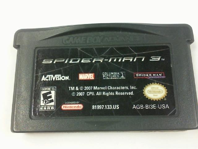 Spiderman3 gameboy advance