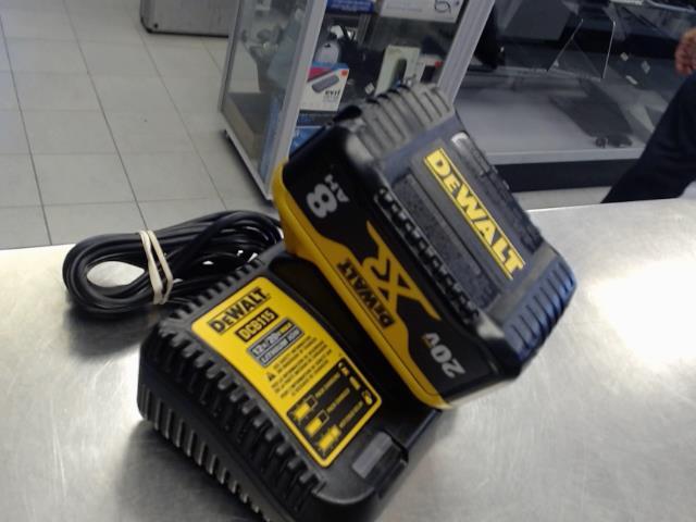 Chargeur dewalt + batterie 20v 8ah