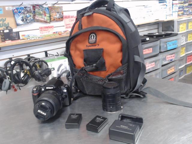 Cam.num+lens 18-55mm+2batt+charge+sac+ac