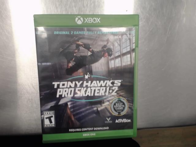 Jeux tony hawck pro skater 1 et 2 remast