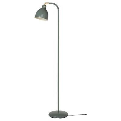 Lampe grise retractable sur pied