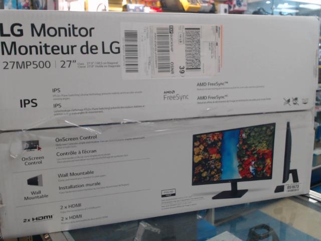 Moniteur 27 pouces noir 1080p