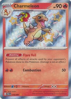 Charmeleon paldean fates 110/091 holo