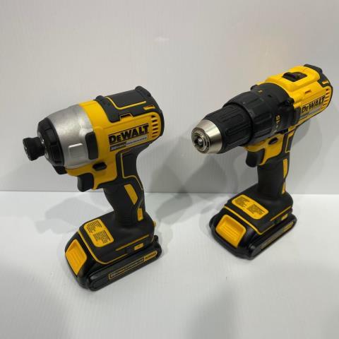 Drill driver and impact driver set