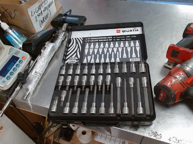 Kit socket set 1/2 wurth