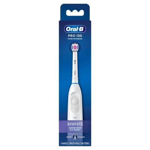 Oral-b powered toothbrush 3d white