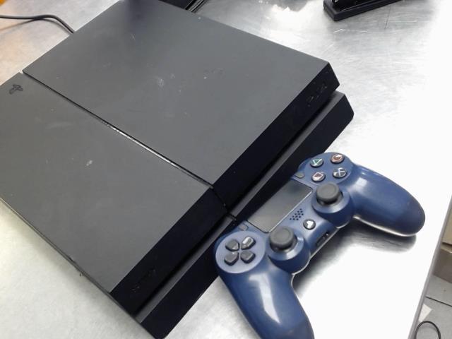 Console ps4+fils+manette bleu