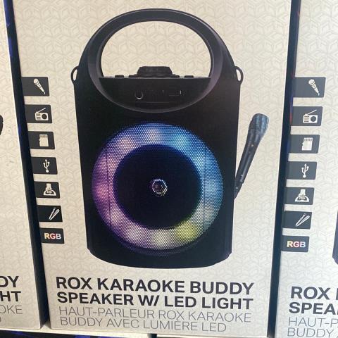 Rox karaoke speaker avec lumiere led