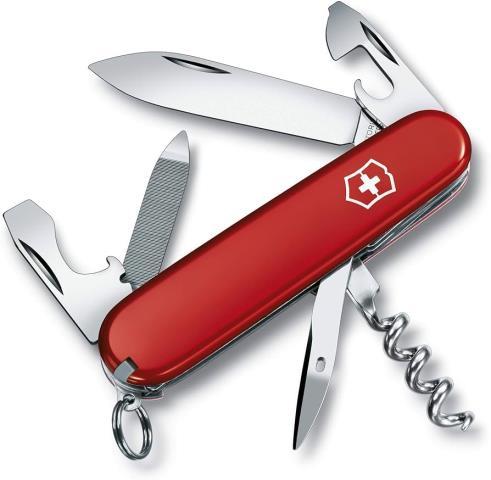 Swiss made victorinox stainless red grip