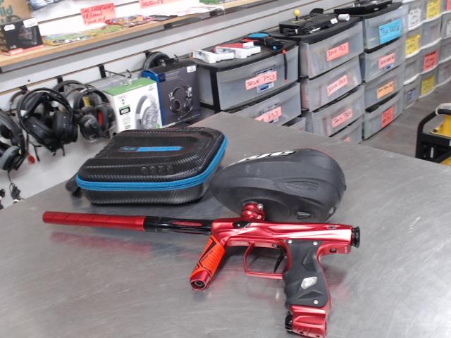 Gun paintball+loader(button briser)