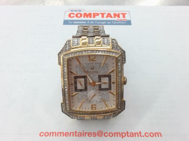 Montre bulova avec crystal autour