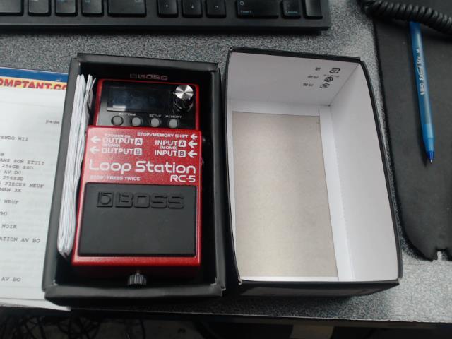 Pedal rouge rc-5 loop station av bo