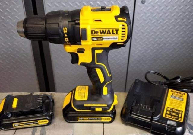 Drill cordless driver + 2 batt + charg