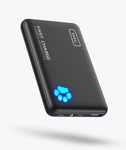 Batterie portable 10kmah noir