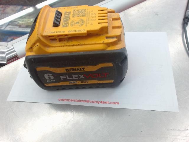 Batterie dewalt flex volt20v/60v/6ah