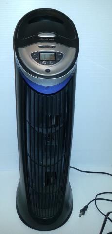 Quiet clean tower fan air purifier