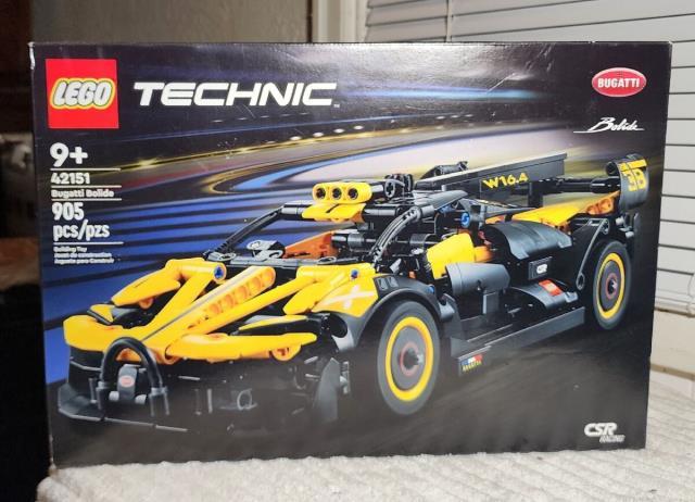 Ensemble lego bugati jaune complet